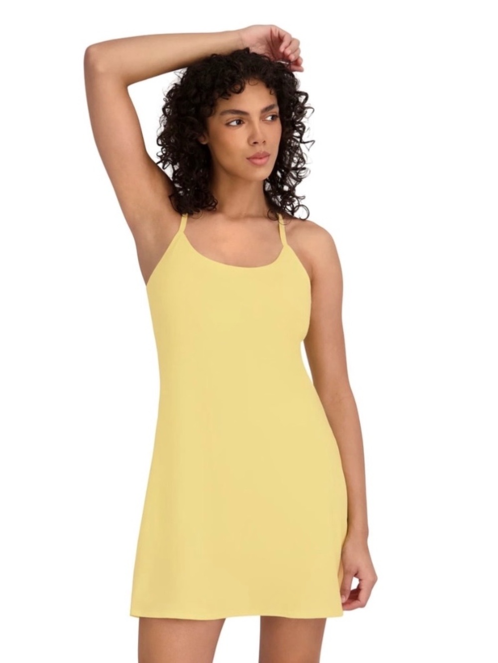 NWT Women Outdoor Voices Exercise Dress Yellow Size Medium